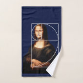 Séquence Leonardo da Vinci Mona Lisa Fibonacci (Serviette à main)