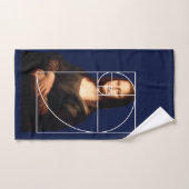 Séquence Leonardo da Vinci Mona Lisa Fibonacci (Serviette à main)
