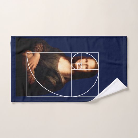 Séquence Leonardo da Vinci Mona Lisa Fibonacci (Serviette à main)
