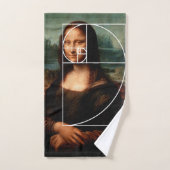 Séquence Leonardo da Vinci Mona Lisa Fibonacci (Serviette à main)