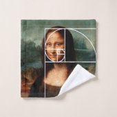 Séquence Leonardo da Vinci Mona Lisa Fibonacci (Gant de toilette)