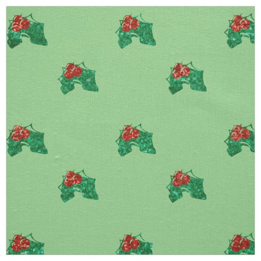 Séquence noël Holly xmas tissu (Échantillon)