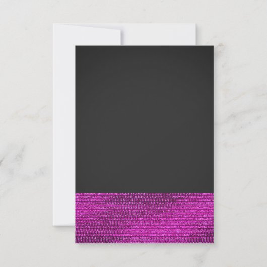 Séquences de glam moderne rose et gris Carte Numér (Dos)