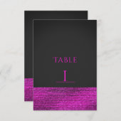 Séquences de glam moderne rose et gris Carte Numér (Devant / Derrière)