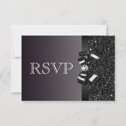 Séquences noires, Bow & Diamond Mariage RSVP (Devant)
