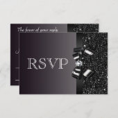 Séquences noires, Bow & Diamond Mariage RSVP (Devant / Derrière)