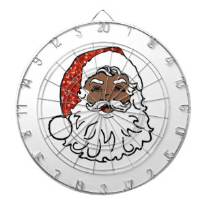 sequentie zwarte santa claus dartbord