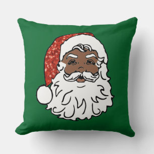 sequentie zwarte santa claus kussen