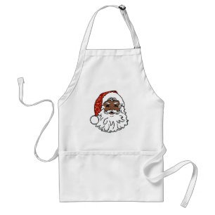 sequentie zwarte santa claus standaard schort