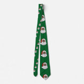 sequentie zwarte santa claus stropdas (Achterkant)