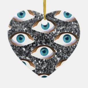 sequiëren van ogen keramisch ornament