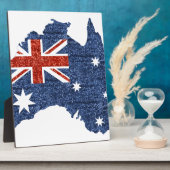 sequin australiaanse vlag fotoplaat (Zijkant)