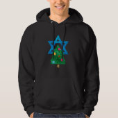 sequin christmukkah hanukkah mannen hoody sweatshi (Voorkant)