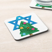 sequin christmukkah hanukkah onderzetter (Linkerzijde)