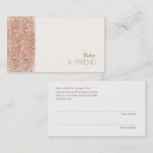 Séquin de cuivre FAUX Référence client fidélité (Devant / Derrière)