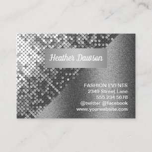 Sequin en Glitter Visitekaartje
