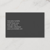 Sequin en Glitter Visitekaartje (Achterkant)