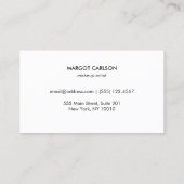 Sequin en Gold Light Pink Eyelash Extensions Visitekaartje (Achterkant)