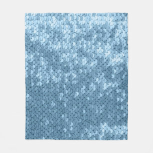 Sequin Fabric: Sky Blue Shimmer. Fleece Deken