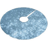 Sequin Fabric: Sky Blue Shimmer. Kerstboom Rok (Gekanteld)