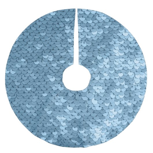 Sequin Fabric: Sky Blue Shimmer. Kerstboom Rok (Voorkant)