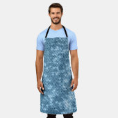 Sequin Fabric: Sky Blue Shimmer. Schort (Gedragen)