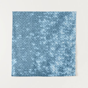 Sequin Fabric: Sky Blue Shimmer. Wandkleed