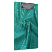 Sequin glitter blauwgroen groene metallic look klembord (Rechts)