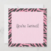 Séquin Glittering Roller Patinage Invitations (Dos)