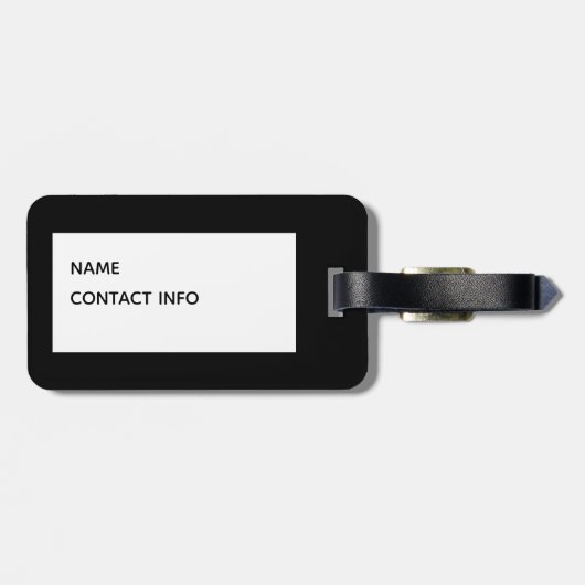 Sequin Glow Crochet Bagagelabel (Achterkant horizontaal)