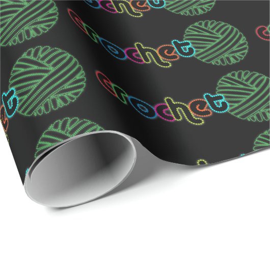 Sequin Glow Crochet Cadeaupapier (Rol Hoek)