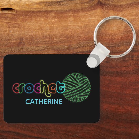 Sequin Glow Crochet Sleutelhanger (Voorkant)