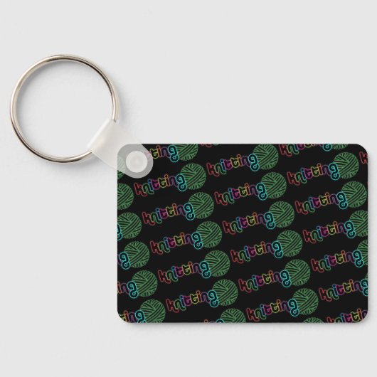 Sequin Glow Knitting Sleutelhanger (Achterkant)