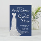 Sequin Mariage robe nuptiale douche Invitations (Debout devant)