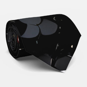 Séquin noir Cravate étincelant Cravate noire éléga