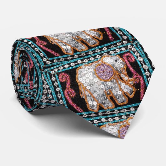 Sequin olifant mannen stropdas (Opgerold)