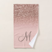 Séquin Parties scintillant moderne Ombre Rose Mono (Serviette à main)
