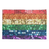 Sequin Pride Flag kussensloop Kussen hoesje (Achterkant)