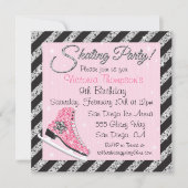 Séquin Skull Ice Skull Parties Invitations (Devant)