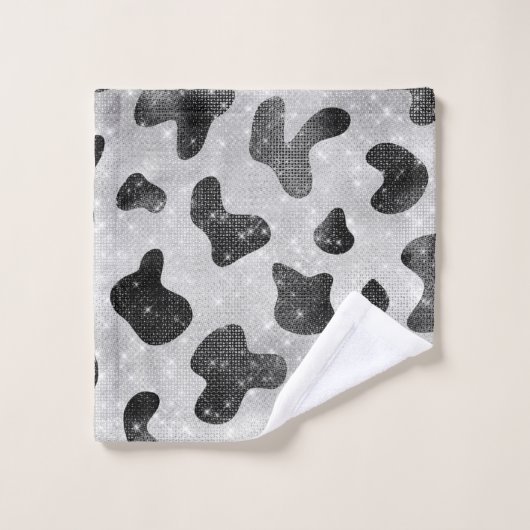 Séquins de Parties scintillant brillant noir brill (Gant de toilette)