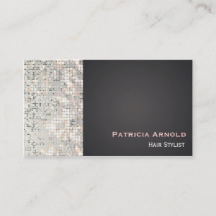 Sequins Glitter Glam Glitzy Zwart Visitekaartje