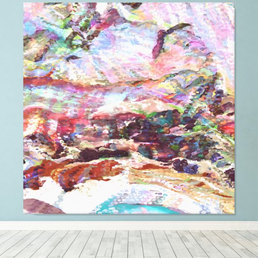 Sequins Haze Canvas Afdruk (Insitu (Houten vloer))