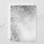 Sequins Jurk Winter Landschap Vrijgezellenfeest Kaart (Achterkant)