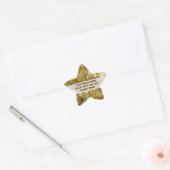 Séquins Or customisé Étoile Sticker (Enveloppe)