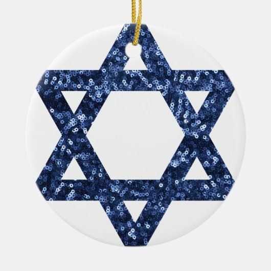 sequinster van david keramisch ornament (Voorkant)