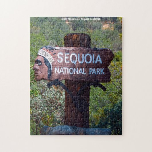 Sequioa California. Jigzaag Puzzle Legpuzzel (Verticaal)