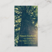 Séquoia avec des cartes de visite de rayons de (Devant)