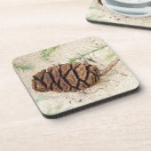 Sequoia Cone Cork Dessous de verre (Côté gauche)