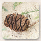 Sequoia Cone Cork Onderzetters (Voorkant)
