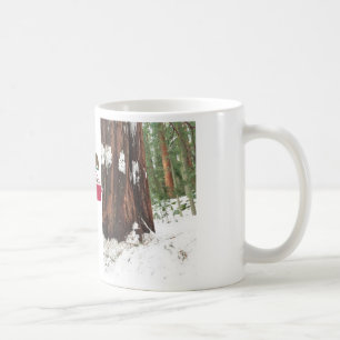 Sequoia in de sneeuwmok koffiemok